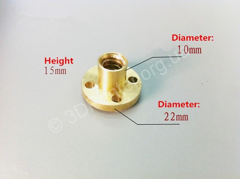 Гайка для Т8 гвинта осі Z 3д принтера