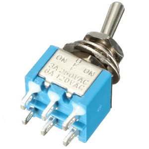 Шестиконтактный тумблер DPDT ON-OFF-ON 6A 125VAC