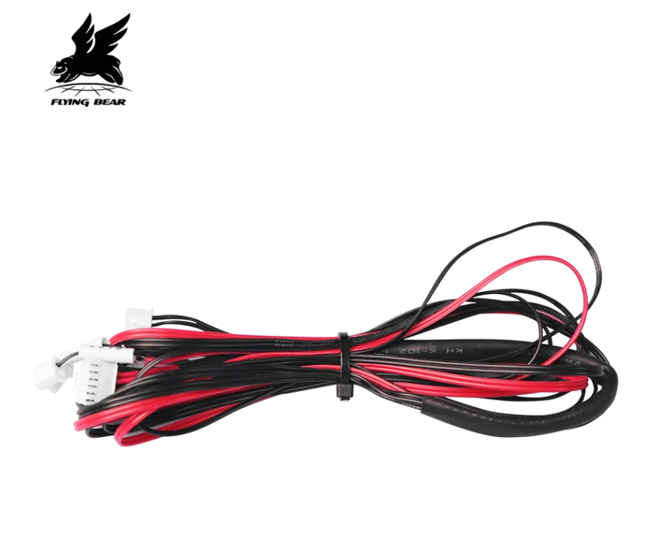 Flying Bear 3D Printer Ghost 6 Wire Cable кабель для голови. комплект кабелів для голови 3д принтера Оригинальный комплект проводов для подключения головы 3д принтера Ghost 6 с коннекторами и маркировкой.