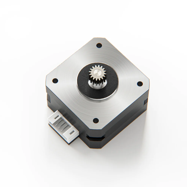 Мотор экструдера для 3д принтера Flying Bear Ghost6/Reborn2 - оригинал Двигатель с запресованной шестерней подачи пластика.