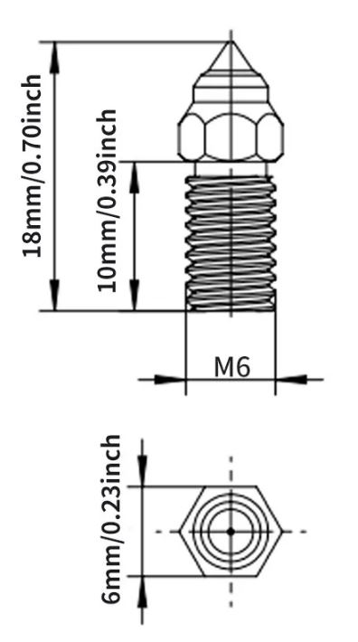 Сопло латунне для 3д принтера ELEGOO Neptune 4