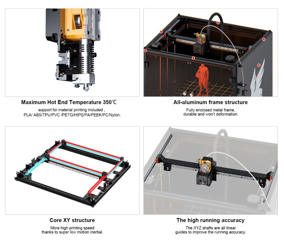 3D принтер FlyingBear Reborn 2 - недорогий 3д принтер з великим робочим полем
