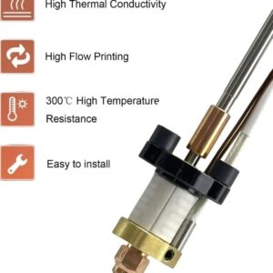 Хотенд для 3д принтера Creality K1С із швидкозмінним термобар'єром (Оригінал)