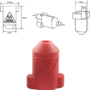 Силіконовий захисний чохол/накладка для термоблоку Creality K1/K1C